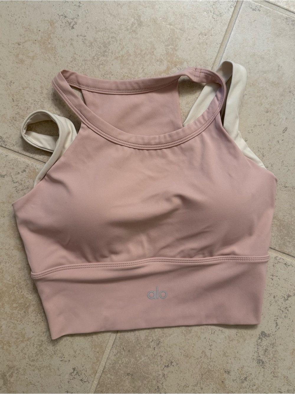 Alo yoga Mauve Racerback Sports Bra